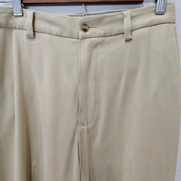 Men's Linen (98% Silk) Pleated Pants, Size 32 - Picture 2 of 11